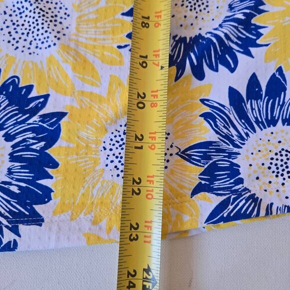 IBKUL Womens Sunflower Print UPF50+ Long Sleeve Athletic Top Yellow Blue Large - Picture 10 of 12